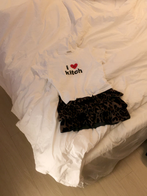 I Love Kitch Slim Fit Short Sleeve Tee