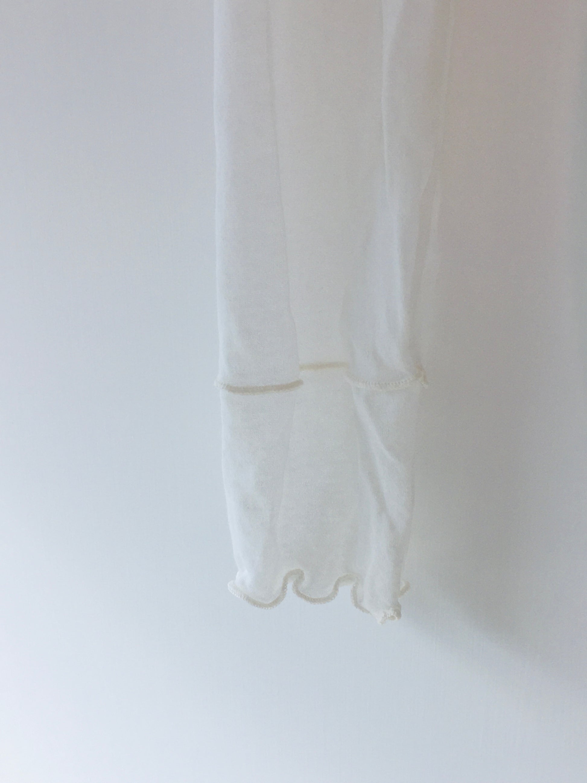 see through ruffle tee