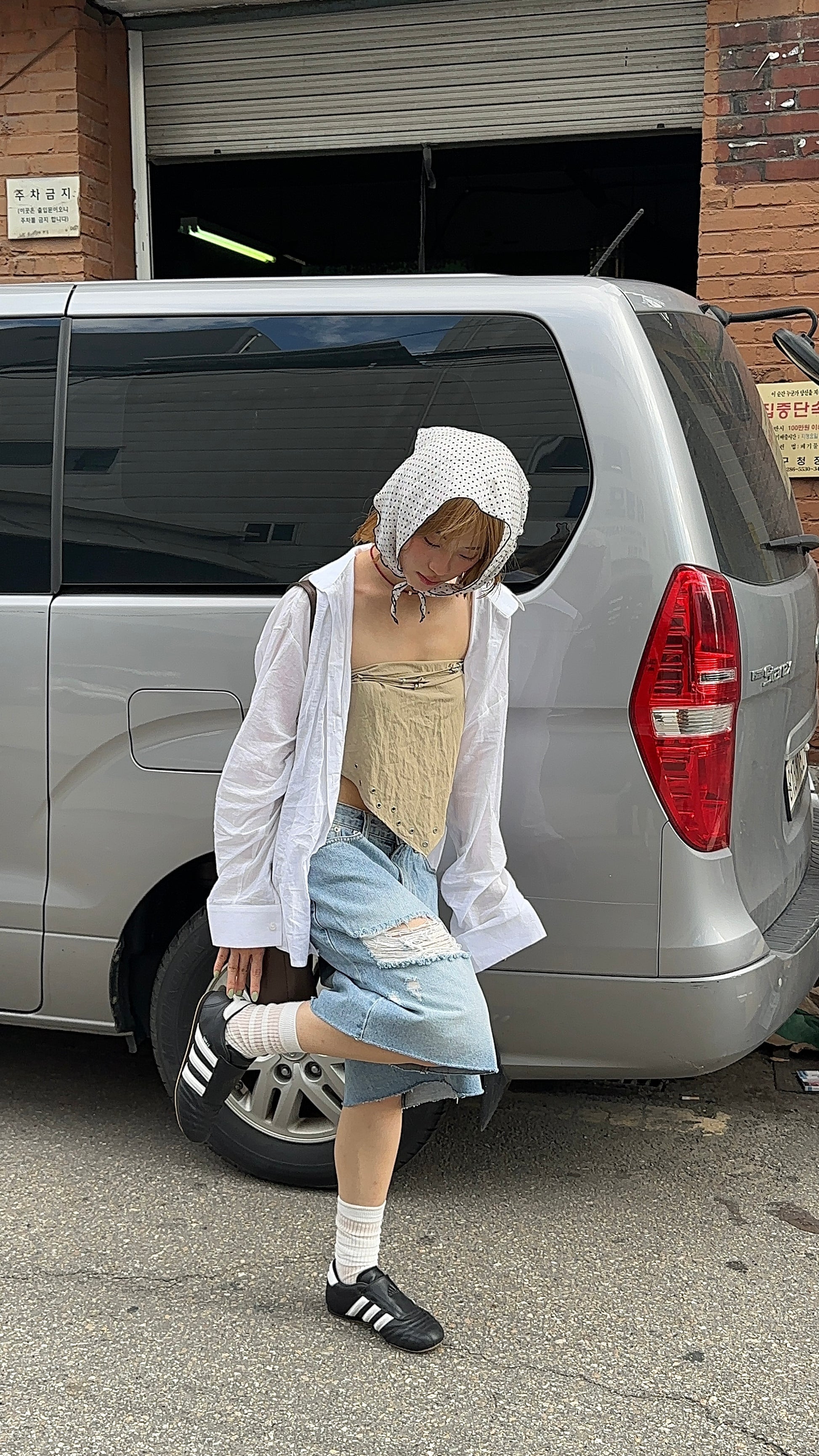 eyelet scarf skirt