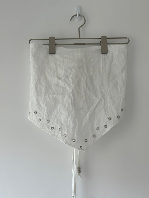 eyelet scarf skirt